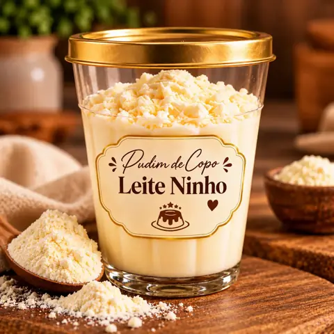 Pudim de copo de leite ninho